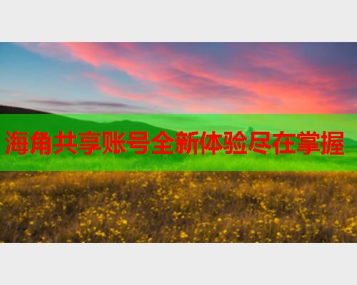 海角共享账号全新体验尽在掌握